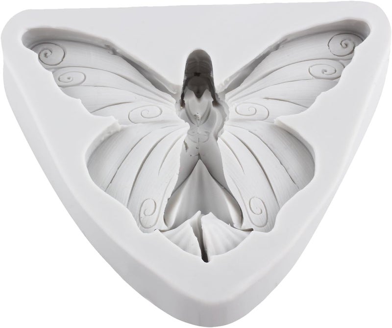 TAOXIBEI Butterfly Fairy Polymer Clay Mold Fairy Silicone Molds for DIY Crafts Epoxy Resin Casting Air Dry Polymer Clay Plaster Jewelry Making - Image 3